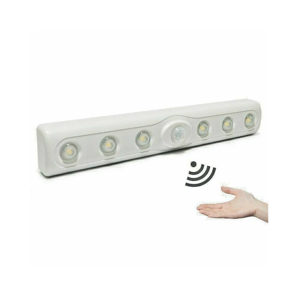 BARRA LED CON SENSORE DI MOVIMENTO PER CORRIDOIO ARMADI CASSETTI A BATTERIE 8010 - Andowl