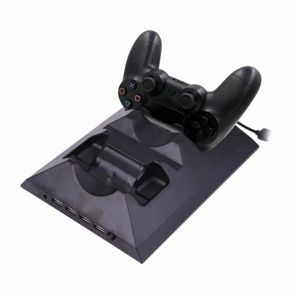 BASE DOPPIA RICARICA JOYSTICK CON VENTOLA PER PS4 CONSOLE CONTROLLER JOYPAD USB - TrAdE Shop Traesio