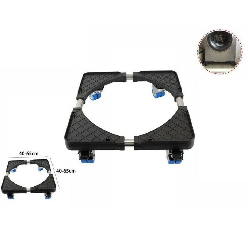 BASE MOBILE SUPPORTO PER FRIGO FRIGORIFERO LAVATRICE RUOTE CARRELLO 40-65CM 70585