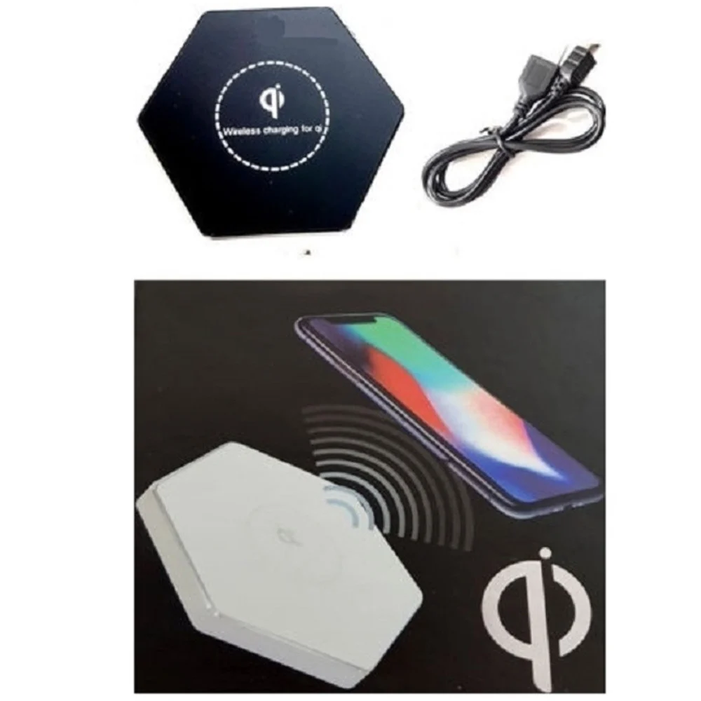 BASE RICARICA WIRELESS ESAGONALE QI UNIVERSALE CARICABATTERIE PIATTAFORMA RICARICA - TrAdE Shop Traesio