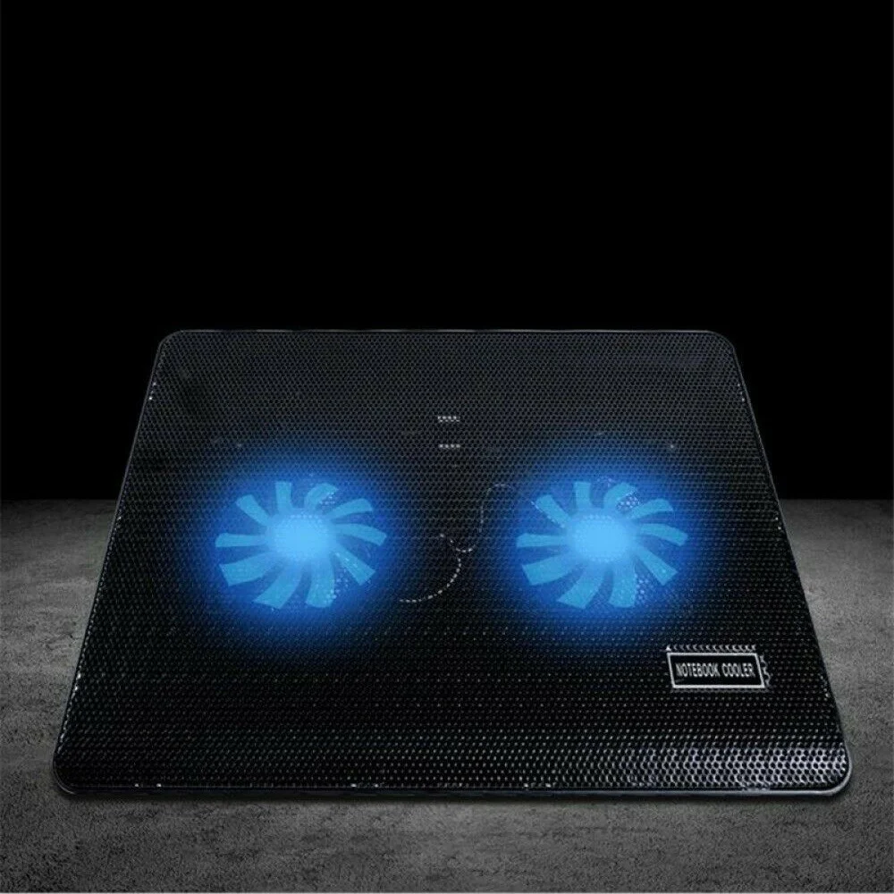 BASE SUPPORTO RAFFREDDAMENTO DISSIPATORE PER NOTEBOOK PC 2 VENTOLE USB S2 - TrAdE Shop Traesio