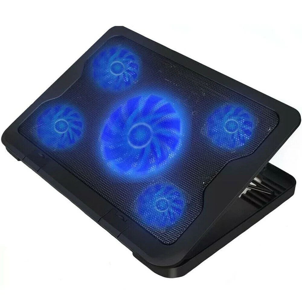 BASE SUPPORTO RAFFREDDAMENTO PER NOTEBOOK PC PORTATILE 5 VENTOLE USB SY-C5