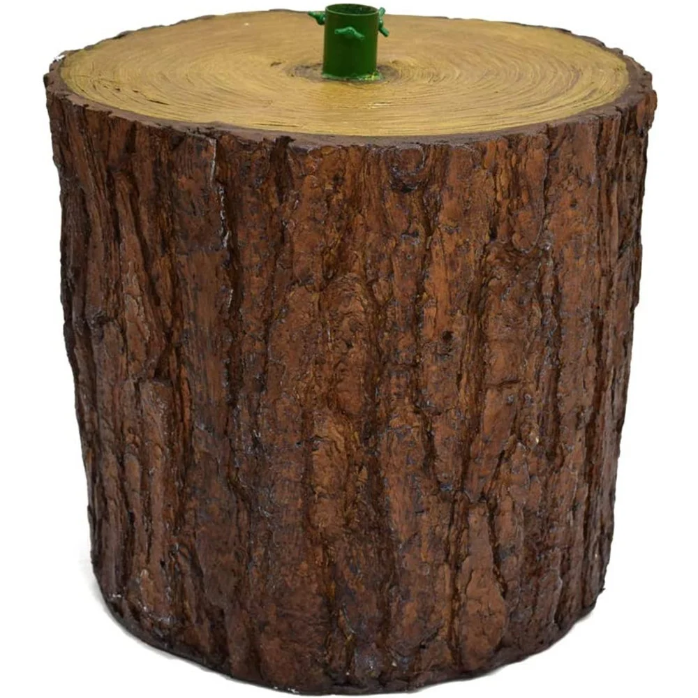 BASE TRONCO SUPPORTO PIEDE PER ALBERO DI NATALE IN LEGNO 40X29CM INNESTO 34CM - TrAdE Shop Traesio