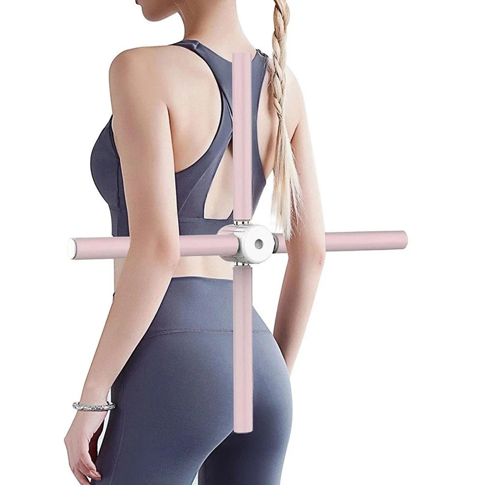BASTONCINI DA YOGA RETRATTILI STRUMENTO ALLUNGAMENTO CORRETTORE POSTURALE SCHIENA - TrAdE Shop Traesio