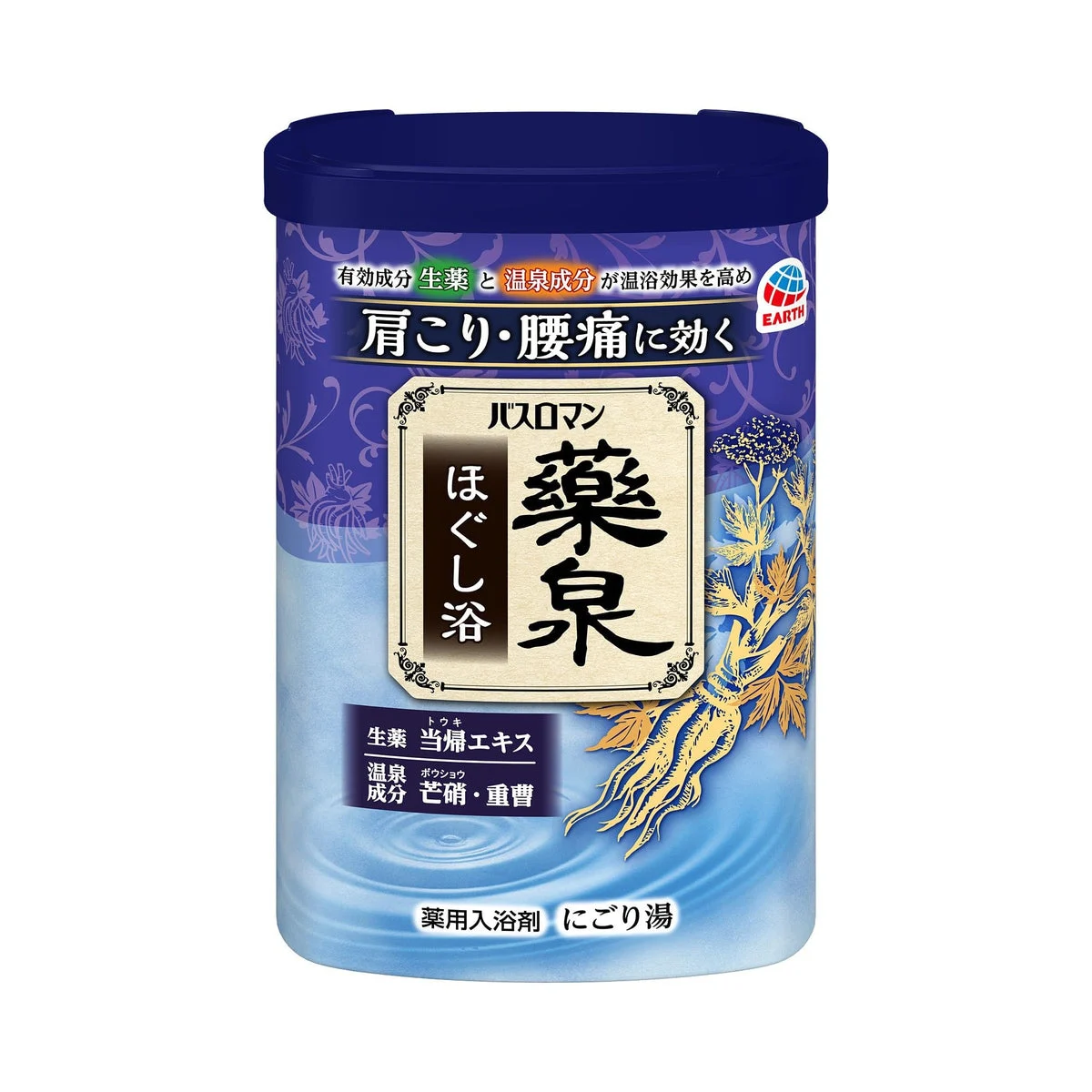Bath Roman Yakusen sali da bagno in polvere al latte alle erbe 600g - EARTH