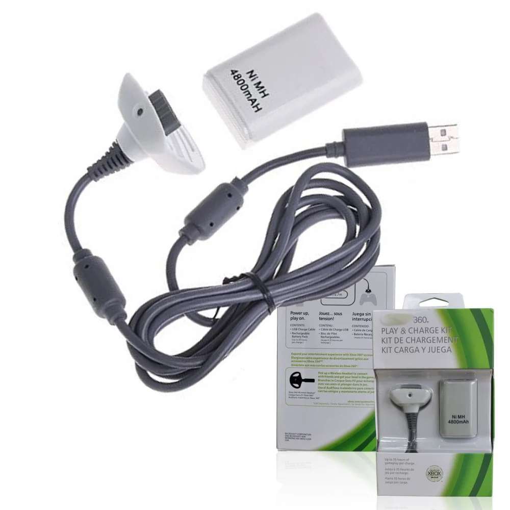 BATTERIA BATTERY PACK 4800 mAh PER JOYSTICK JOYPAD CONTROLLER PER XBOX 360 - TrAdE Shop Traesio