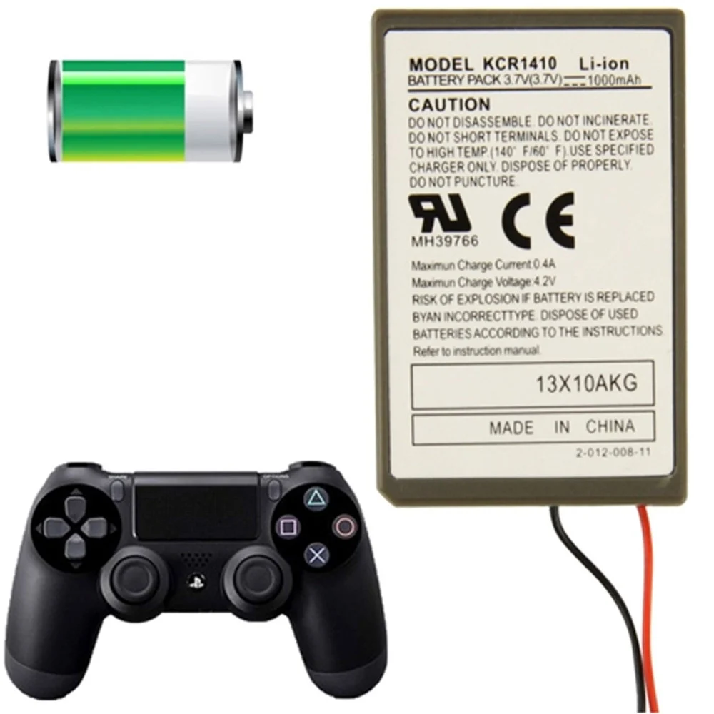 BATTERIA MAGGIORATA PER CONTROLLER JOYPAD JOYSTICK WIRELESS PS4 PLAYSTATION 4 - TrAdE Shop Traesio