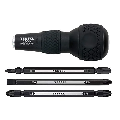 Bessel VESSEL Ball PROKON Grip Screwdriver set No.220W-3 Japan