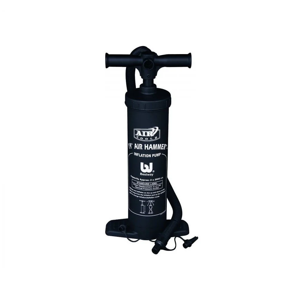 BESTWAY Pompa ad aria DOPPIO PISTONE POMPA Air Hammer 48 cm 19" DA CAMPEGGIO - TrAdE Shop Traesio