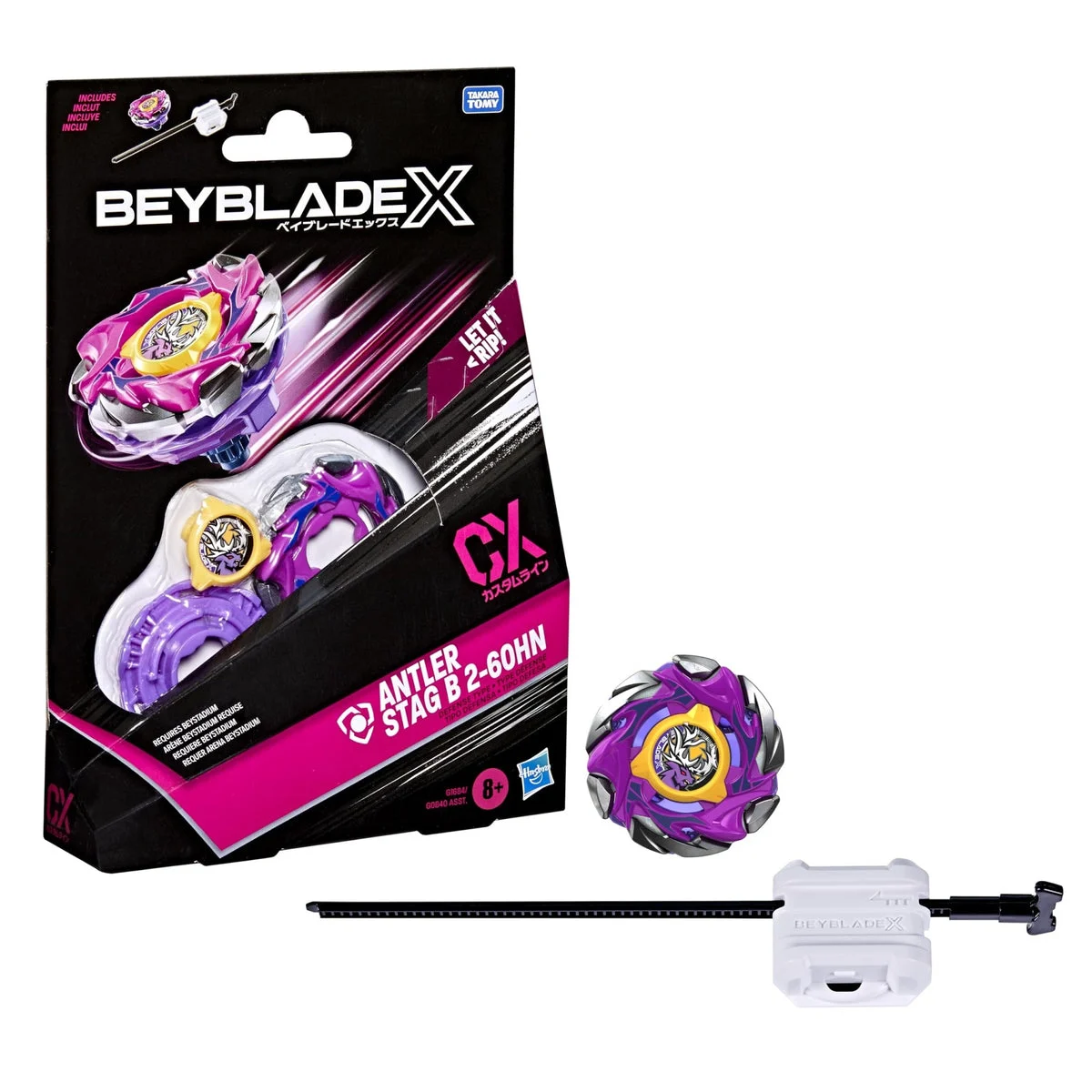 Beyblade X Antler Stag B 2-60HN CX Starter Set trottola Defense con launcher