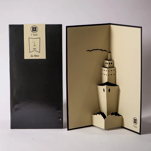biglietto con busta – 7 nodi “nave pop-up”
