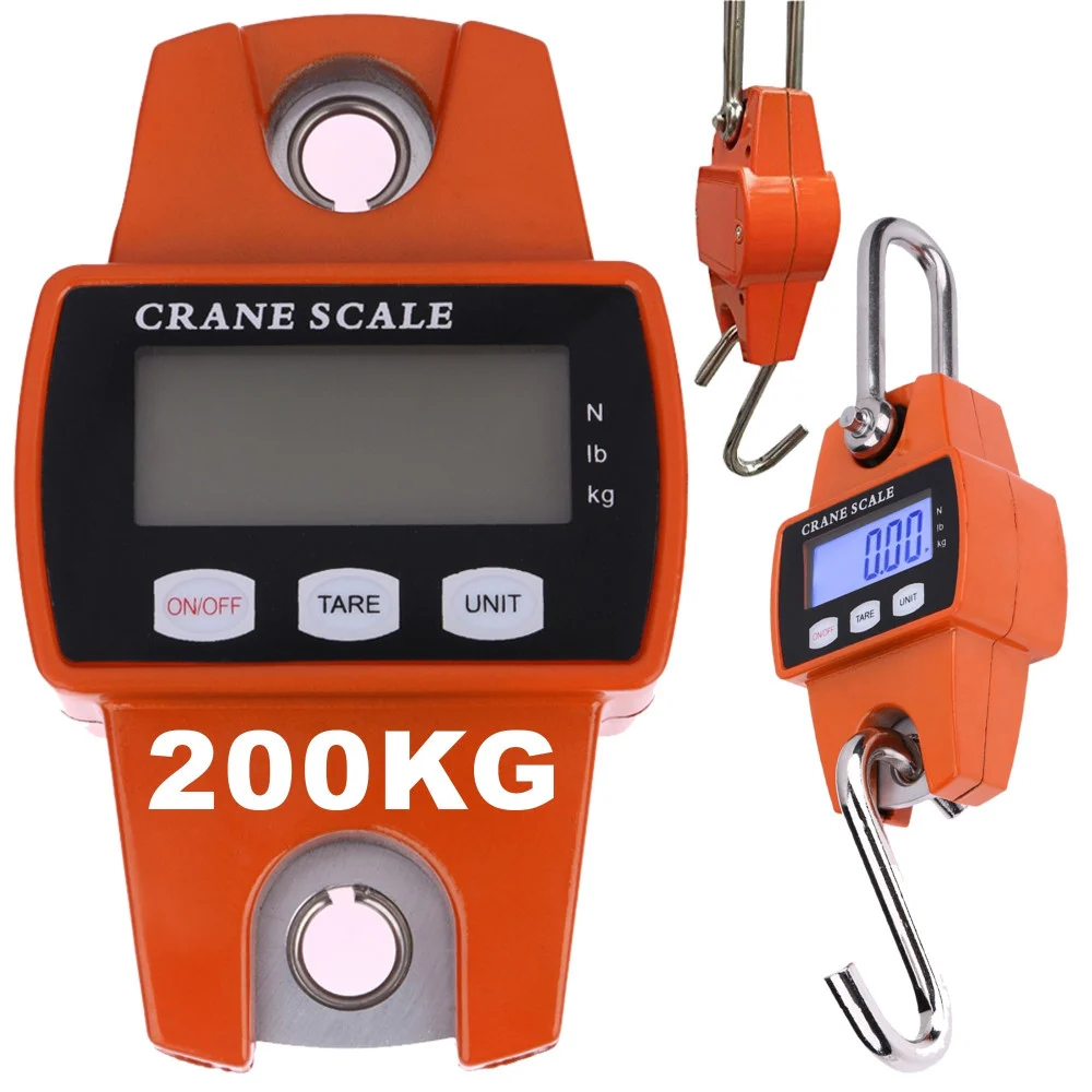 BILANCIA DINAMOMETRO DIGITALE A MOLLA MECCANICA FINO 200KG BILANCIA PESA BAGAGLI - TrAdE Shop Traesio