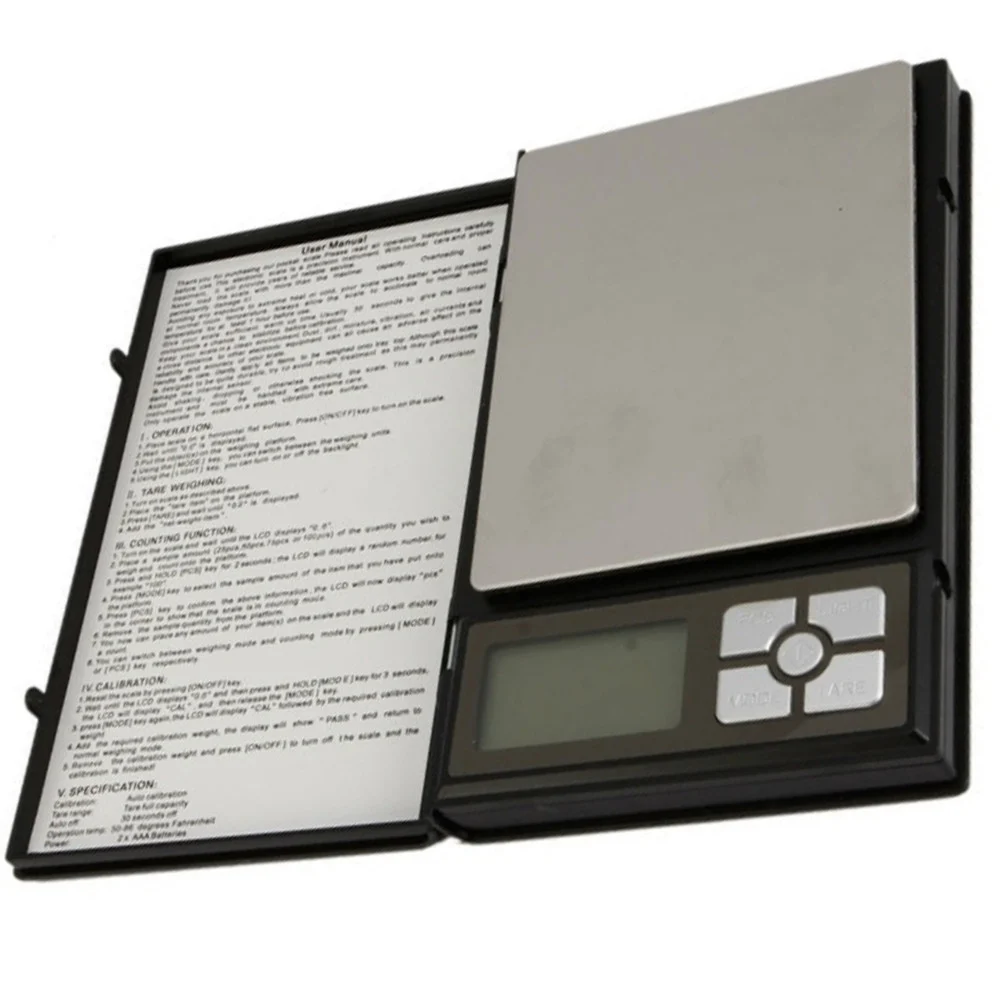 BILANCIA ELETTRONICA PIEGHEVOLE NOTEBOOK 11085 500g x 0.1g TASCABILE 90x115MM - TrAdE Shop Traesio