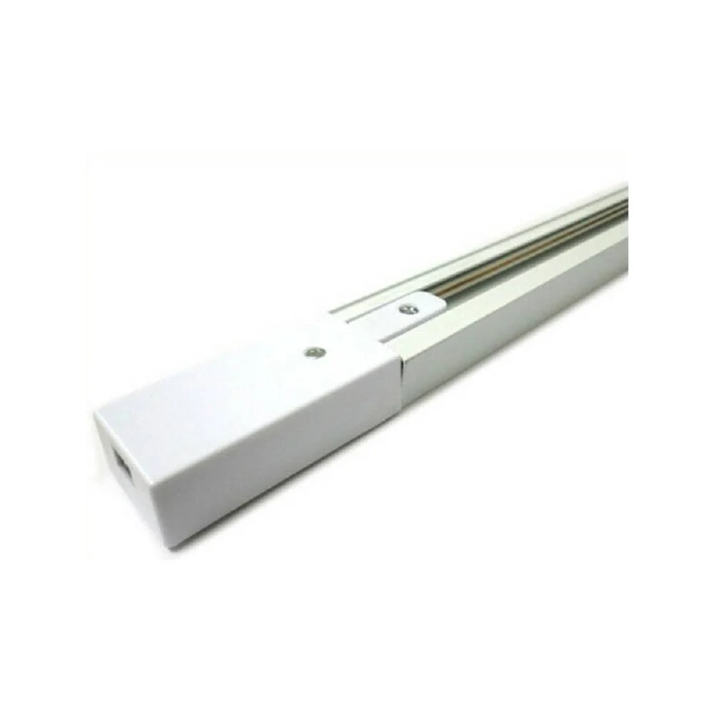 BINARIO 1MT ELETTRIFICATO 2 POLI RINFORZATO MONOFASE BIANCO FARO PISTA-B BINA-B