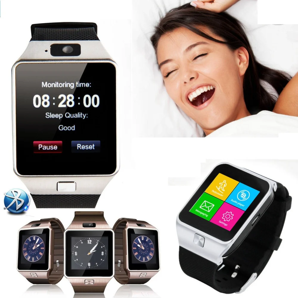 BLUETOOTH SMART WATCH PHONE FOTOCAMERA SIM CARD per Android IOS NUOVO TELEFONO - TrAdE Shop Traesio