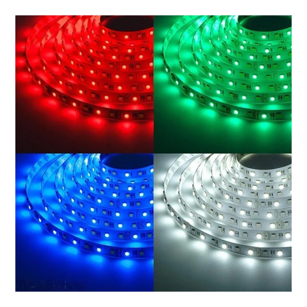 BOBINA STRISCIA STRIP LED 5050 FLESSIBILE 5M 300 LED ADESIVA LUCE INTERNO IP 20 - TrAdE Shop Traesio