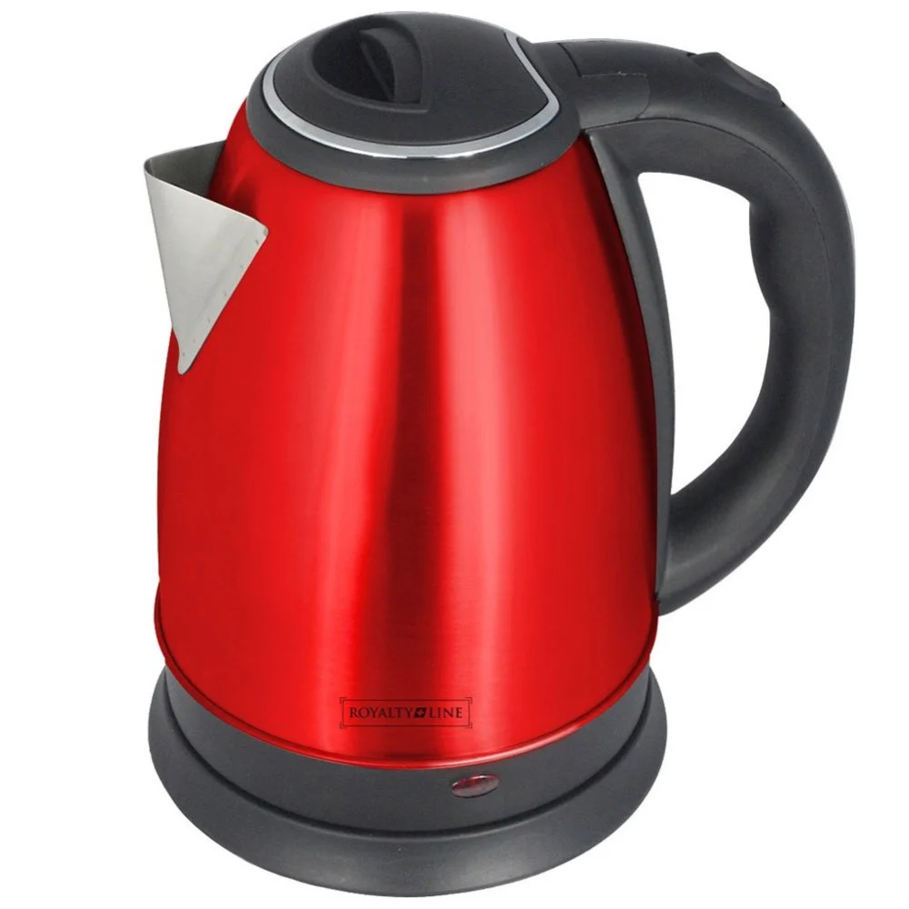 BOLLITORE ELETTRICO IN ACCIAIO INOX 1,8LT 2200W ACQUA CALDA BOLLILATTE ROSSO - TrAdE Shop Traesio