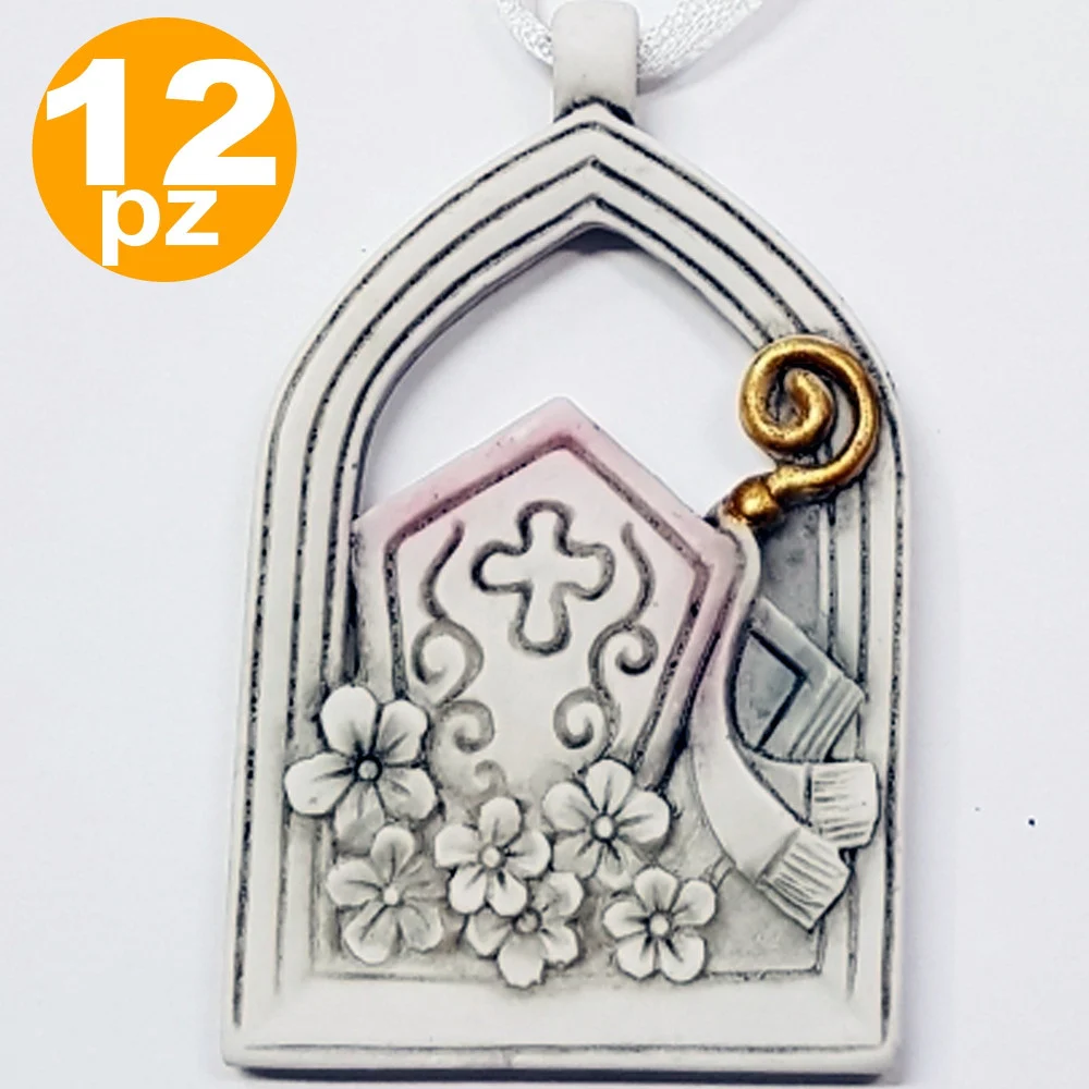 BOMBONIERA BOMBONIERE PER CRESIMA ARCO SACRO SIMBOLO MITRIA CERAMICA APPENDINO - TrAdE Shop Traesio