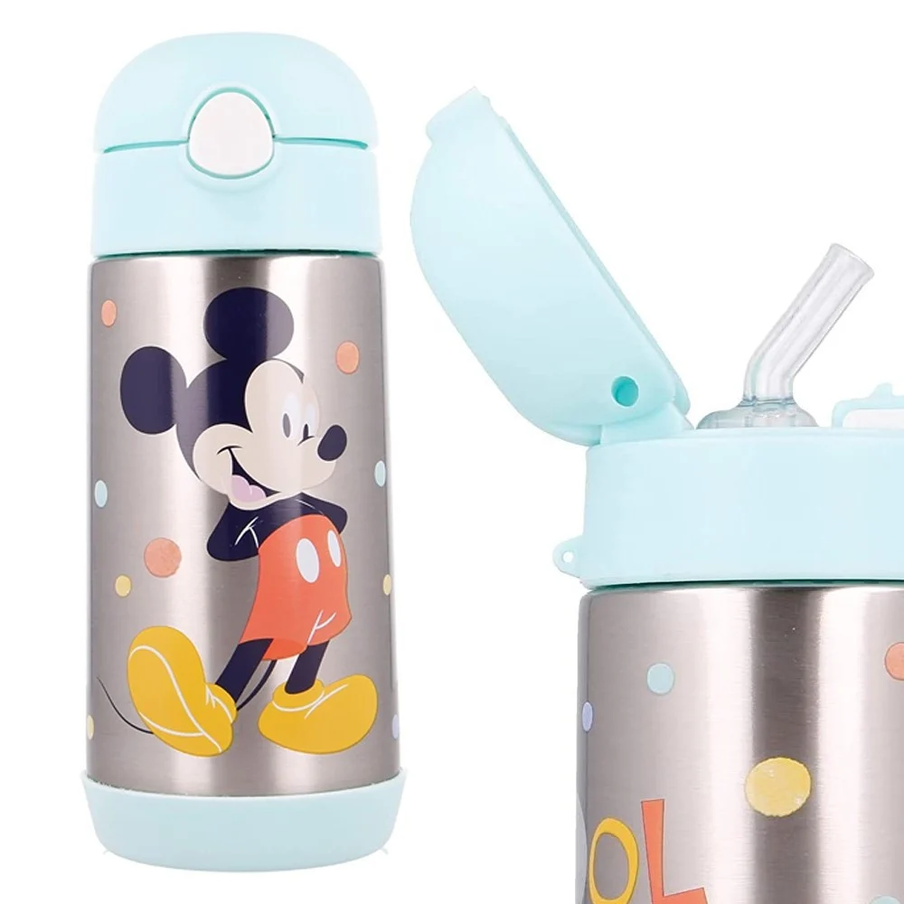 BORRACCIA POP UP BOTTIGLIA IN ACCIAIO TOPOLINO CON CANNUCCIA 530 ML MICKEY MOUSE - TrAdE Shop Traesio
