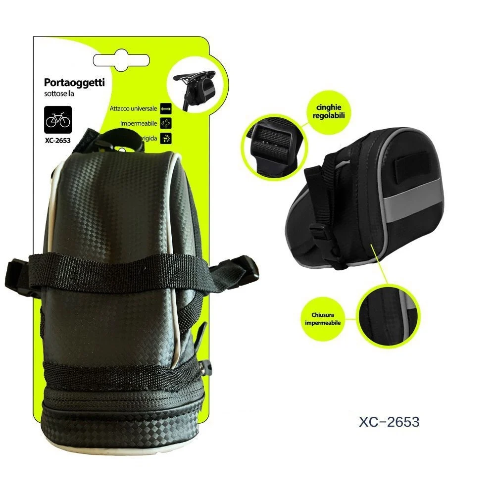 BORSA PORTAOGGETTI SOTTOSELLA BICI IMPERMEABILE CON ATTACCO UNIVERSALE XC-2653