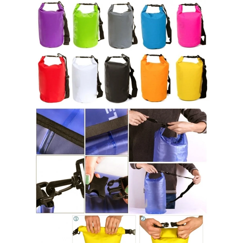 BORSA SACCO WATERPROOF 15L COPRENTE COLORATO IMPERMEABILE PER PISCINA MARE BARCA - TrAdE Shop Traesio