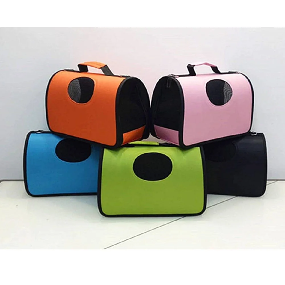 BORSA ZAINO PORTATILE PIEGHEVOLE VIAGGIO PER ANIMALI CANI GATTI A TRACOLLA TG.M - TrAdE Shop Traesio
