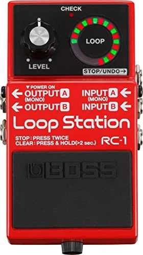 Boss RC-1 Loop Station Pedal - Compact Design - Black - 1 Channel