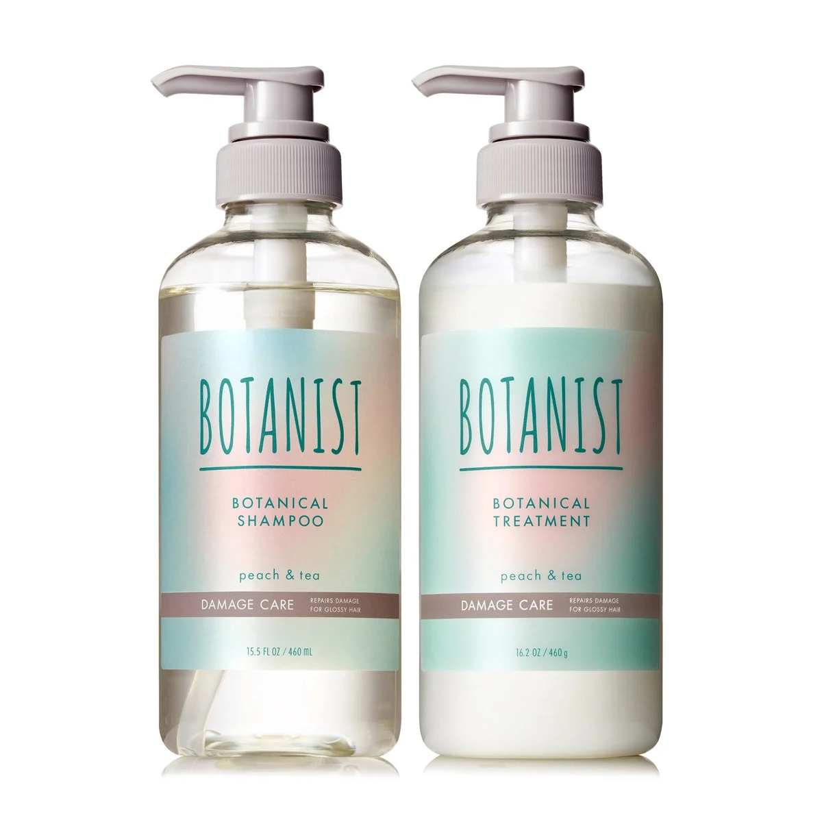 BOTANIST Shampoo Treatment Set Damage Care Iced Peach Tea 500ml
