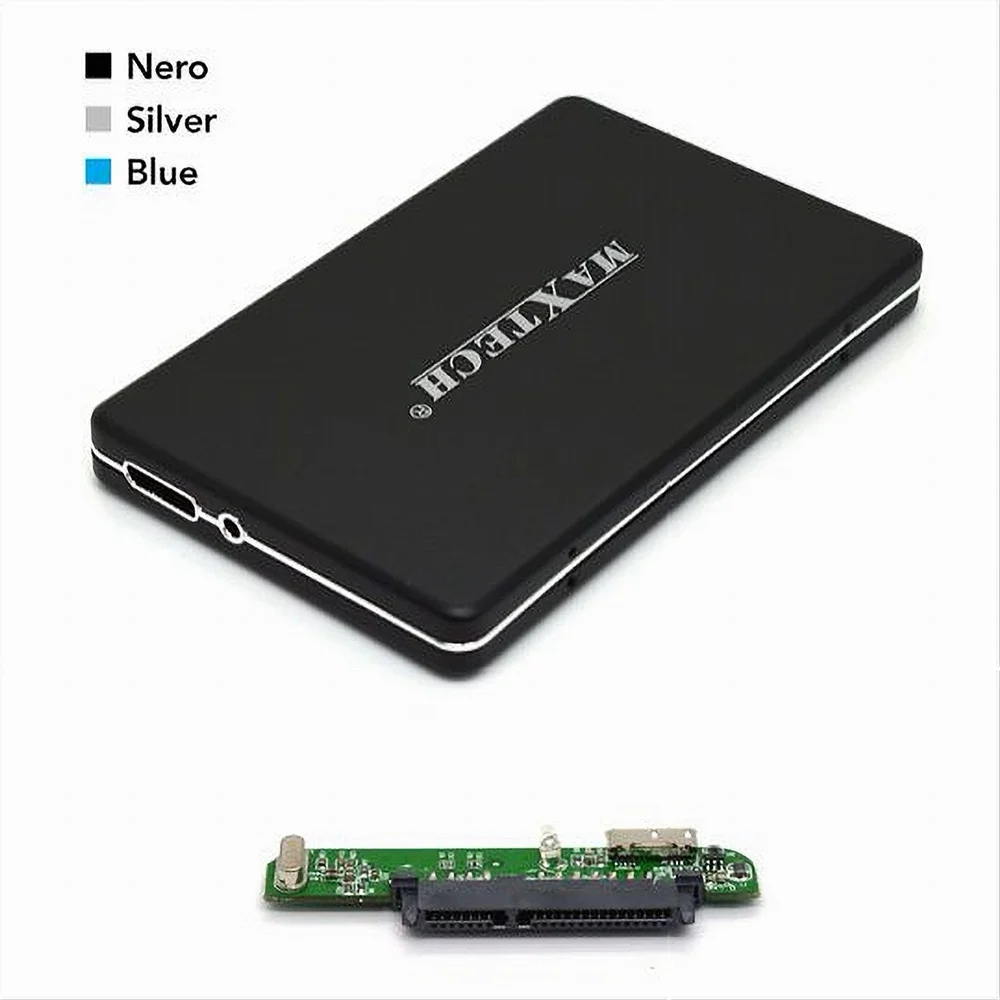BOX ESTERNO PER HDD HARD DISK SATA 2,5 SSD DA USB 3.0 CUSTODIA ESTERNA SA-3.0A