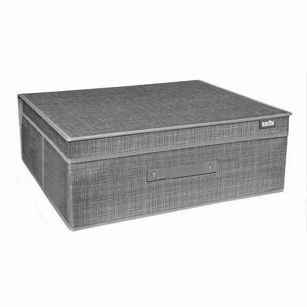 BOX SCATOLA SALVASPAZIO PORTATUTTO CONTENITORE ORGANIZER 70 X 40 X 20 CM 69697 - Cleafe