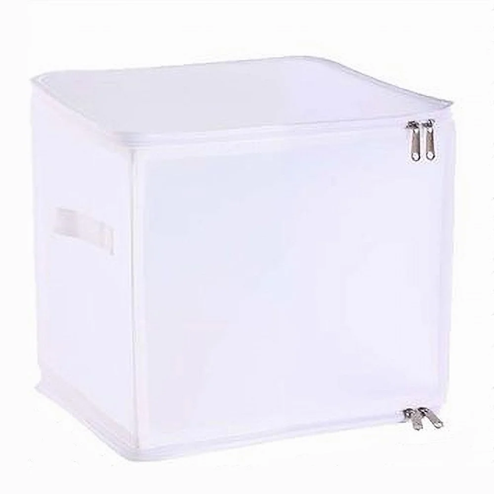 BOX SCATOLA SALVASPAZIO PORTATUTTO CONTENITORE ORGANIZER ARMADI 30X30X30CM 59973 - Cleafe