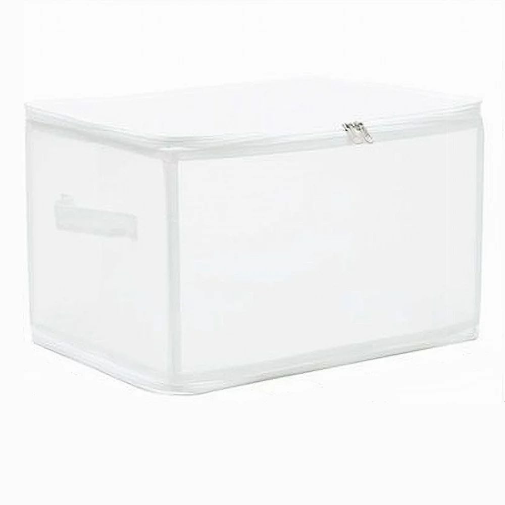 BOX SCATOLA SALVASPAZIO PORTATUTTO CONTENITORE ORGANIZER ARMADI 40X30X25CM 59974 - Cleafe