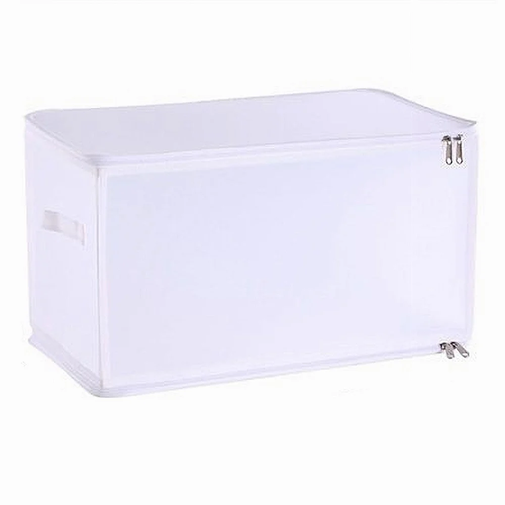 BOX SCATOLA SALVASPAZIO PORTATUTTO CONTENITORE ORGANIZER ARMADI 52X30X30CM 59976 - Cleafe