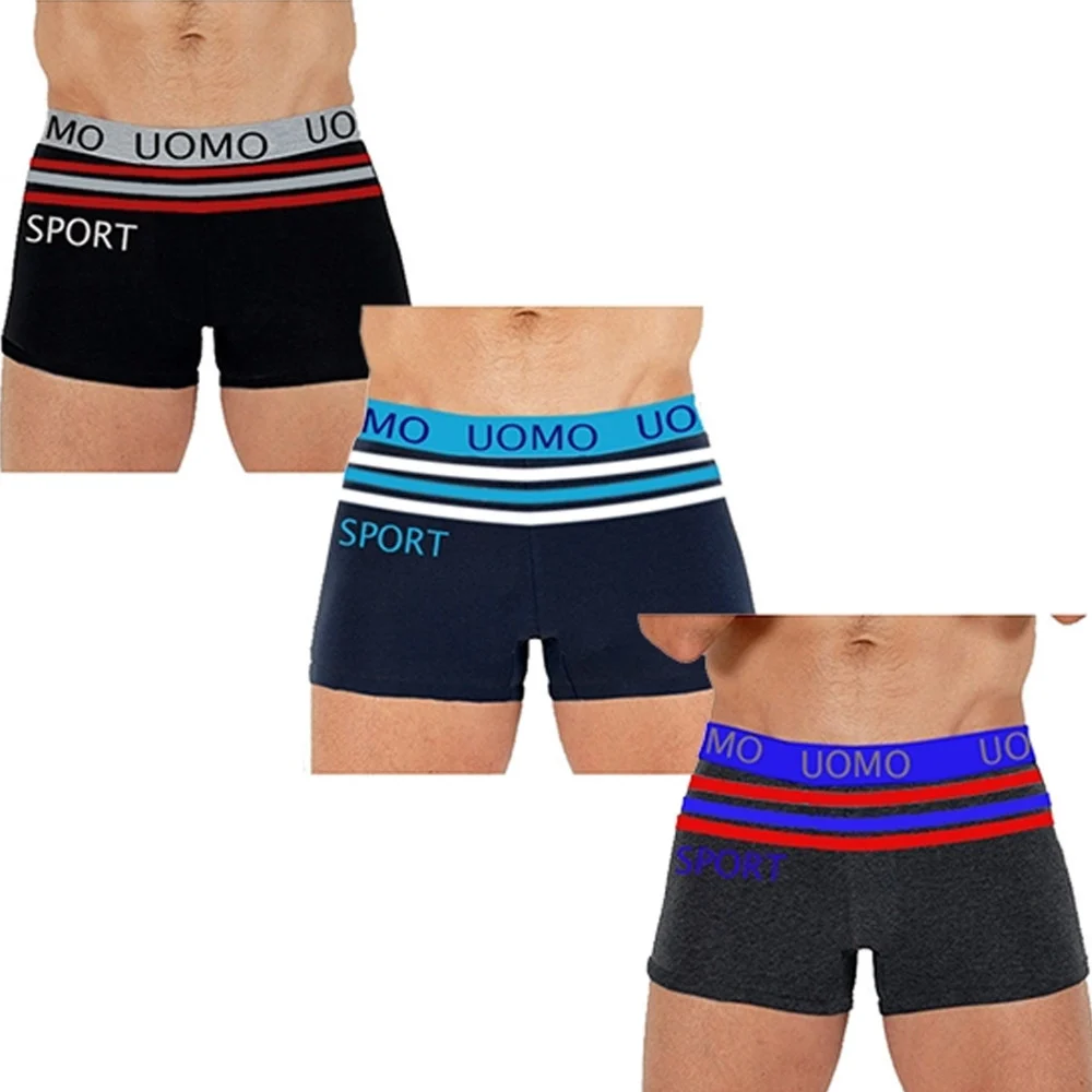 BOXER INTIMO DA UOMO VARI COLORI MISTI PROMO PACK 6 PEZZI SPORT F7124 TAGLIA - TrAdE Shop Traesio