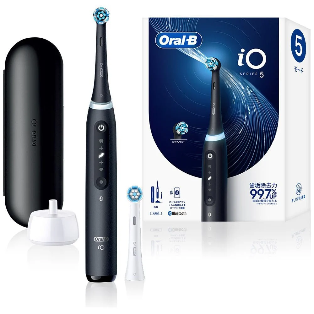 Braun Spazzolino Elettrico IO Series con Tecnologia Smart Pressure IO G52J62KBK Nero Matte