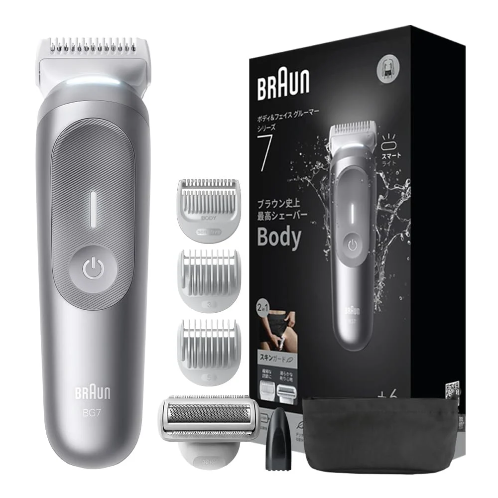 Braun Series 7 Body & Face Groomer BG7550 with 4 Combs & Pouch
