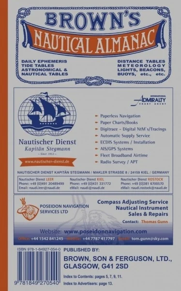 brown’s nautical almanac 2024 - Libri e DVD