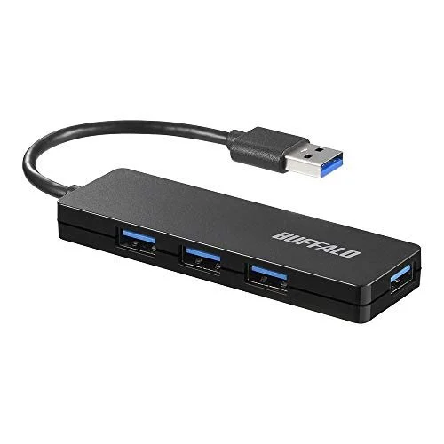 Buffalo Hub USB3.0 Slim 4-Port Bus-Powered BSH4U125U3BK Black