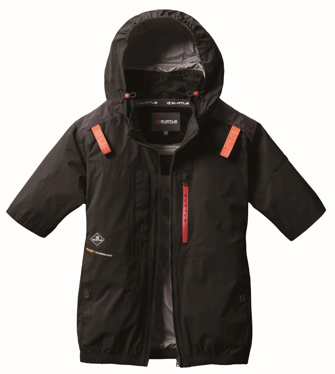 Burtle Giacca Blouson Manica Corta Unisex AC2086 Nera