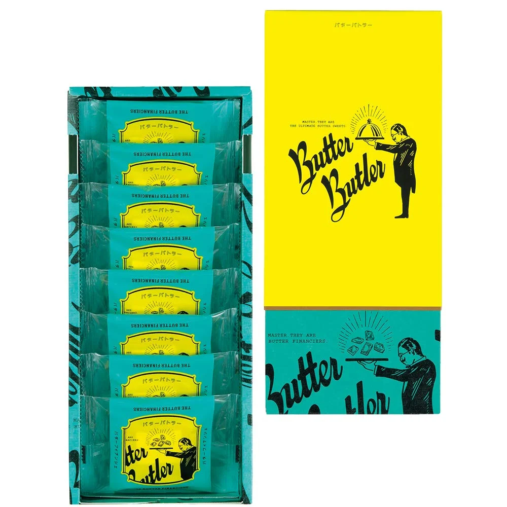 Butter Butler Financier al Burro 8pz - Burro Fermentato Europeo e Sciroppo d'Acero