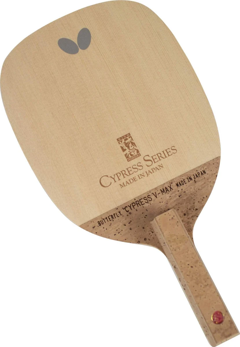Butterfly Table Tennis Penhold Racket Cypress V-MAX Model 23960 163x135mm Made in Japan