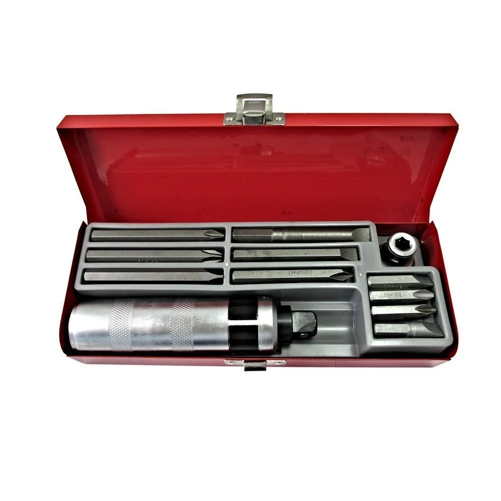 CACCIAVITE GIRAVITE AD IMPATTO PERCUSSIONE 12 PZ REVERSIBILE CHROME VANADIUM - Trade_Ox