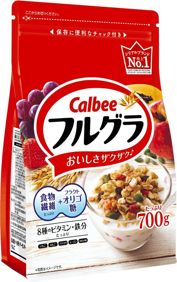 Calbee Frugra Cereale per Colazione 750g Pack