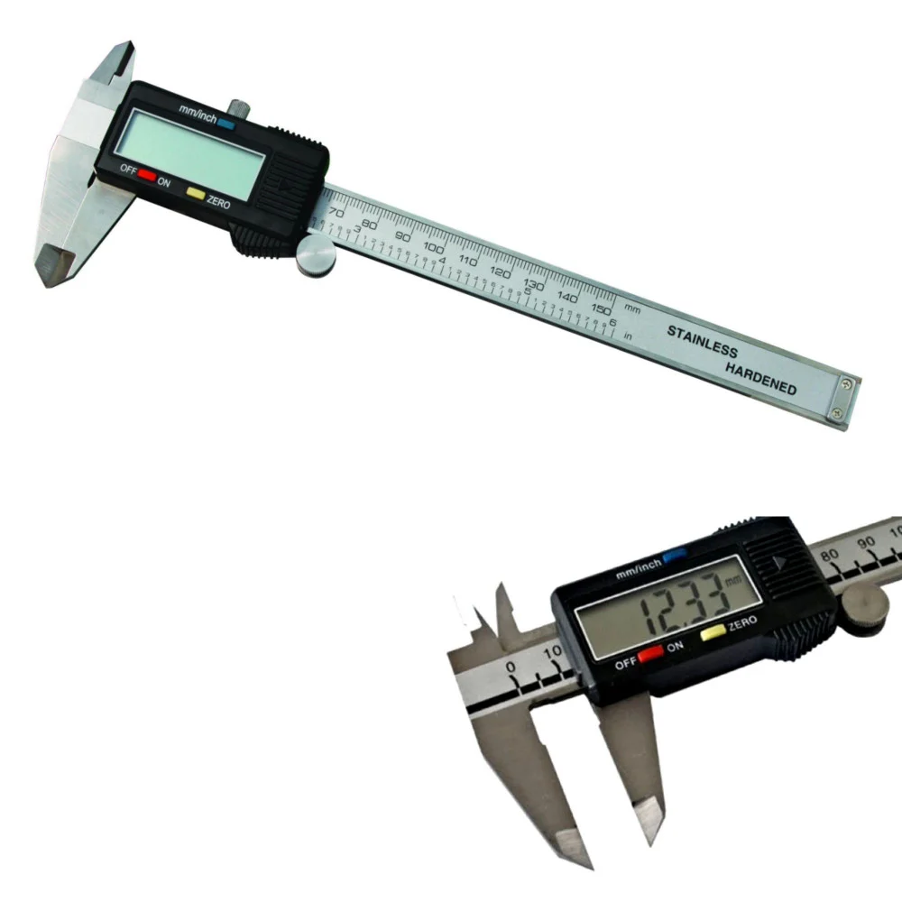 CALIBRO A CORSOIO CASSA IN METALLO DIGITALE 150 MM CON DISPLAY E CUSTODIA - TrAdE Shop Traesio