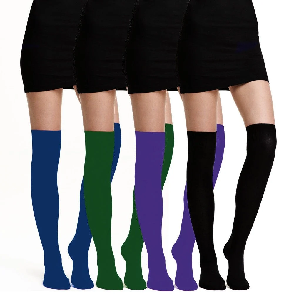 CALZE PARIGINE DA DONNA LUNGHE 12 PAIA VARI COLORI CALZA PARIGINA FS6121 - TrAdE Shop Traesio