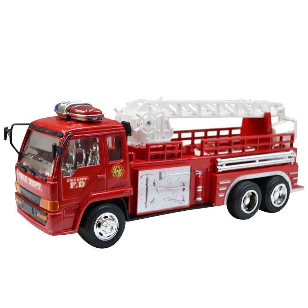 CAMION VIGILI DEL FUOCO GIOCATTOLO CON SCALA DI SOCCORSO GIREVOLE E ALLUNGABILE - TrAdE Shop Traesio