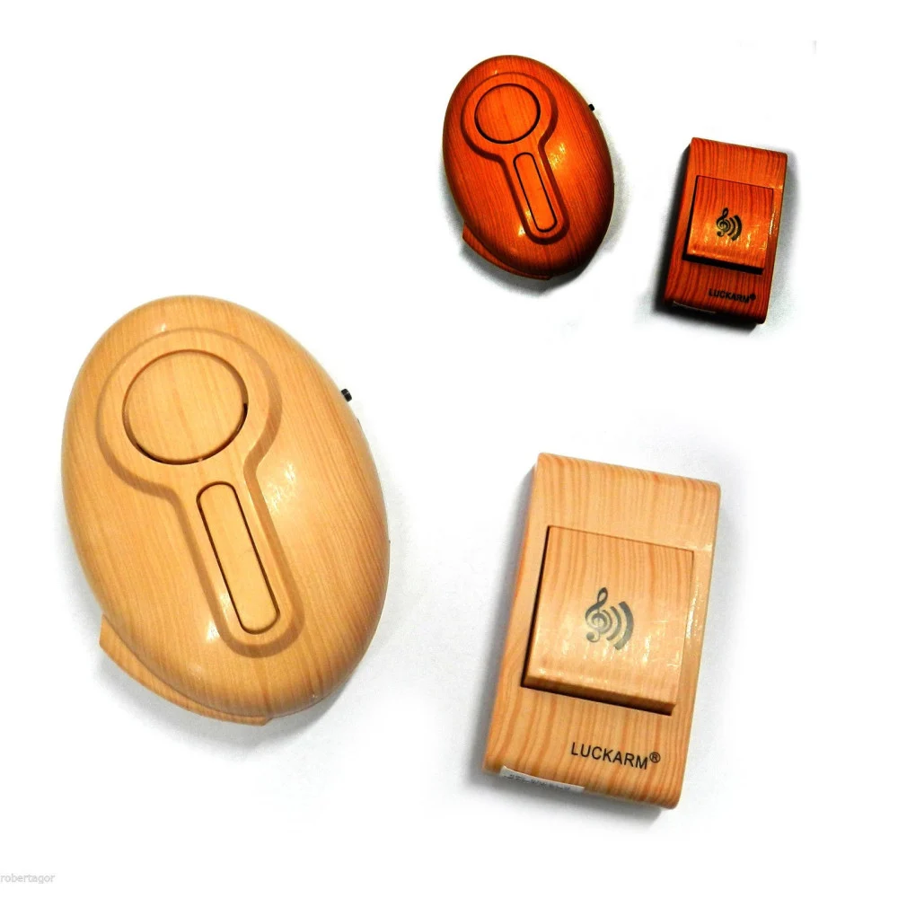 CAMPANELLO PER PORTA EMERGENZE WIRELESS DIGITALE SENZA FILI LEGNO CASA UFFICIO - TrAdE Shop Traesio