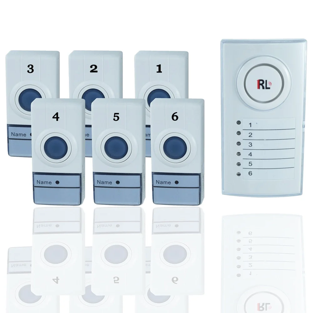 CAMPANELLO WIRELESS SENZA FILI CASA UFFICIO CON 6 ZONE PORTE SEPARATE DIGITALE - TrAdE Shop Traesio