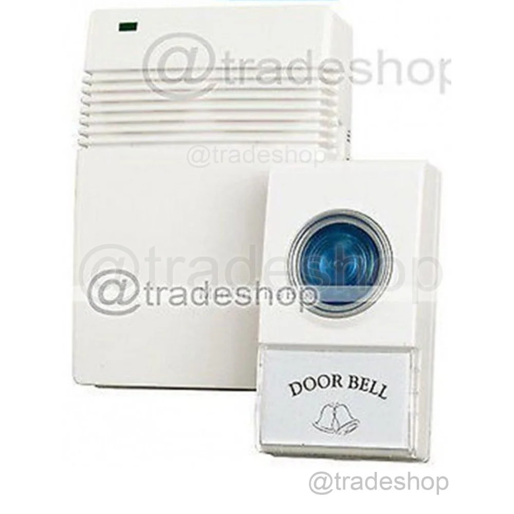 CAMPANELLO WIRELESS SENZA FILI CASA UFFICIO PORTA IMPERMEABILE DISTANZA 10mt. - TrAdE Shop Traesio