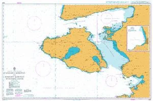 candarli korfezi to edremit korfezi with nisos lesvos n. 1061 (2013) - Carte nautiche, da pesca…